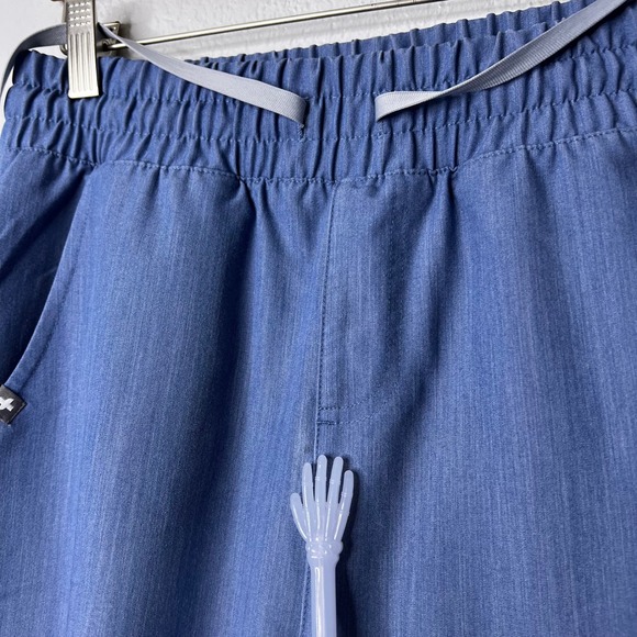 Figs Catarina Top Uman Jogger Pants Scrub Set Heathered Indigo WomensSmall - Picture 6 of 11